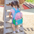 Clear Color Block Jelly Backpack