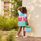Clear Color Block Jelly Backpack